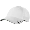 Nike White/White Stretch-to-Fit Mesh Back Cap