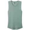 Next Level Women's Stonewash Green Festival Muscle Tank