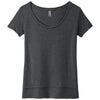 Next Level Women's Charcoal Festival Scoop Neck Tee