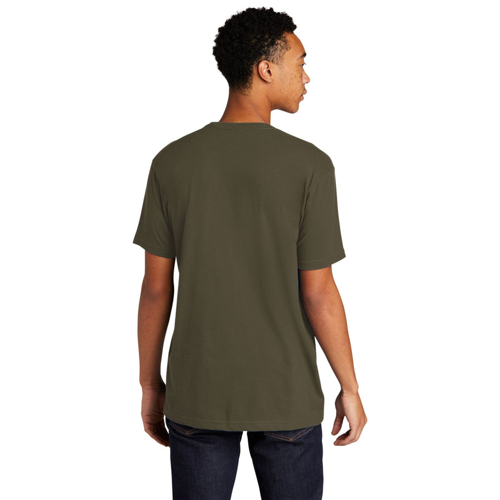 Next Level Unisex Military Green CVC Sueded Tee