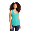 Next Level Women's Tahiti Blue Tri-Blend Racerback Tank