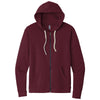 Next Level Unisex Maroon Beach Fleece Full-Zip Hoodie