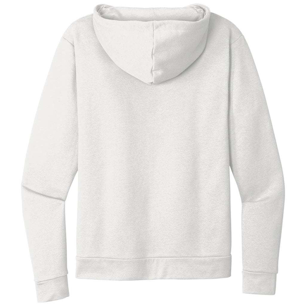 Next Level Unisex White Beach Fleece Full-Zip Hoodie