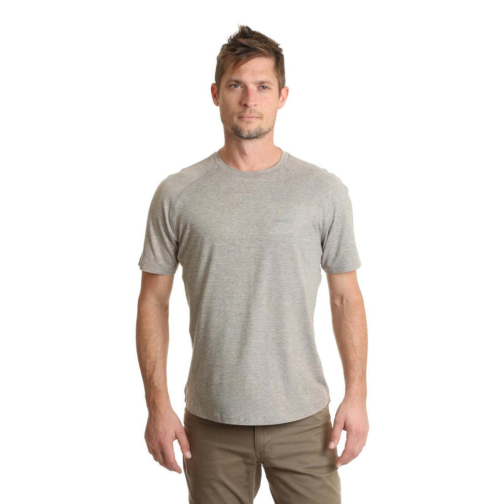 Wrangler Men's Brushed Nickel Heather Performance Knit Shirt