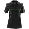 Stormtech Women's Black/Kiwi Wavelength Polo