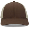 Pacific Headwear Brown/Khaki/Brown Low-Pro Trucker Cap