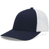 Pacific Headwear Navy/White/Navy Low-Pro Trucker Cap