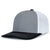 Pacific Headwear Heather Grey/White/BlackContrast Stitch Trucker Pacflex Snapback Cap