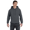 Hanes Men's Charcoal Heather 7.8 oz. EcoSmart 50/50 Pullover Hood