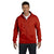 Hanes Men's Deep Red 7.8 oz. EcoSmart 50/50 Full-Zip Hood