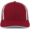 Pacific Headwear Cardinal/White Coolcore Sildline Snapback Cap