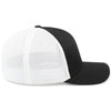 Pacific Headwear Black/White/Black Fusion Trucker Cap