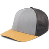 Pacific Headwear Heather Grey/Light Charcoal/Amber Gold Fusion Trucker Cap