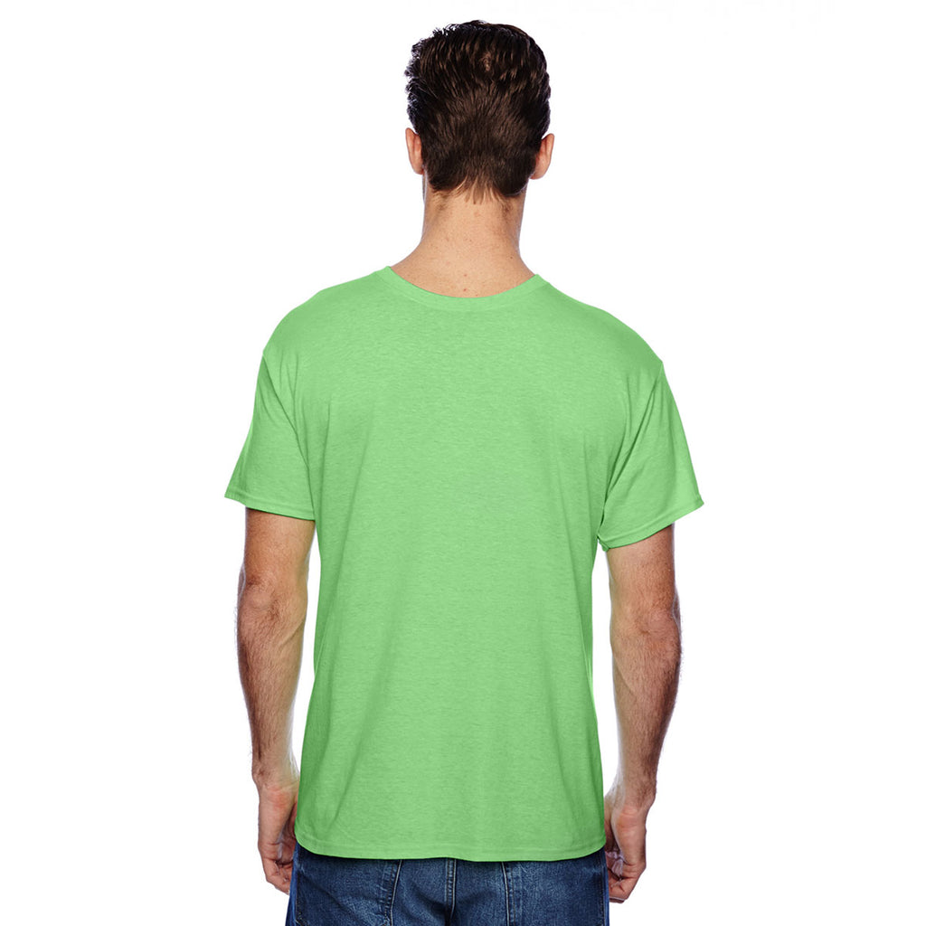 Hanes Men's Neon Lime Heather 4.5 oz. X-Temp Performance T-Shirt