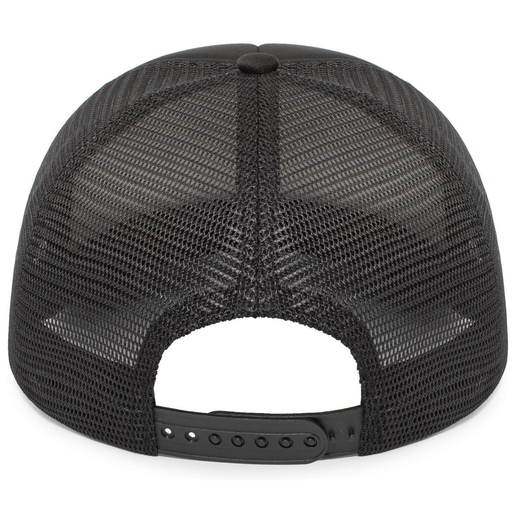 Pacific Headwear Black/White Foamie Fresh Trucker Cap