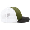 Pacific Headwear Moss/White/Black Foamie Fresh Trucker Cap