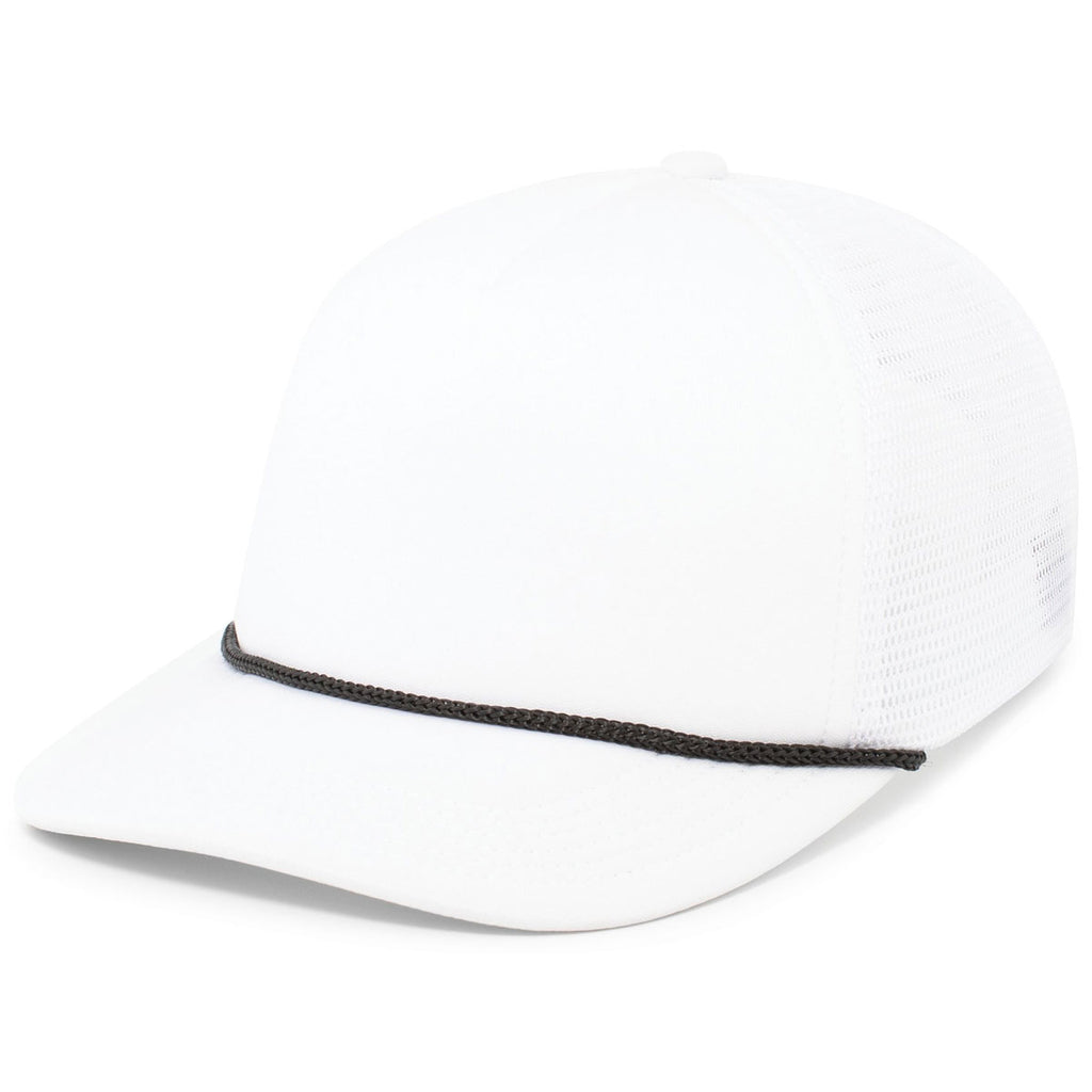 Pacific Headwear White/Black Foamie Fresh Trucker Cap