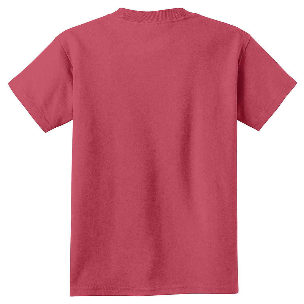 Port & Company Youth Merlot Pigment-Dyed Tee