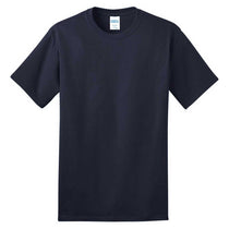 Port & Company Men's Navy Ring Spun Cotton Tee