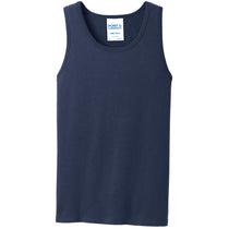 Port & Company Men's Navy Core Cotton Tank Top