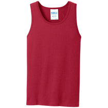 Port & Company Men's Red Core Cotton Tank Top