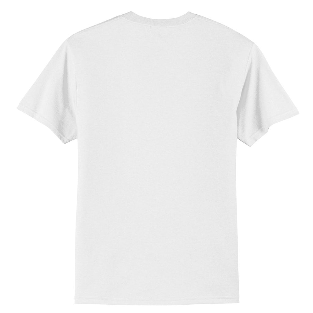 Port & Company Men's White Core Blend Tee