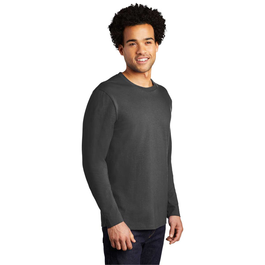 Port & Company Coal Grey Long Sleeve Bouncer Tee