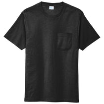 Port & Company Deep Black Bouncer Pocket Tee