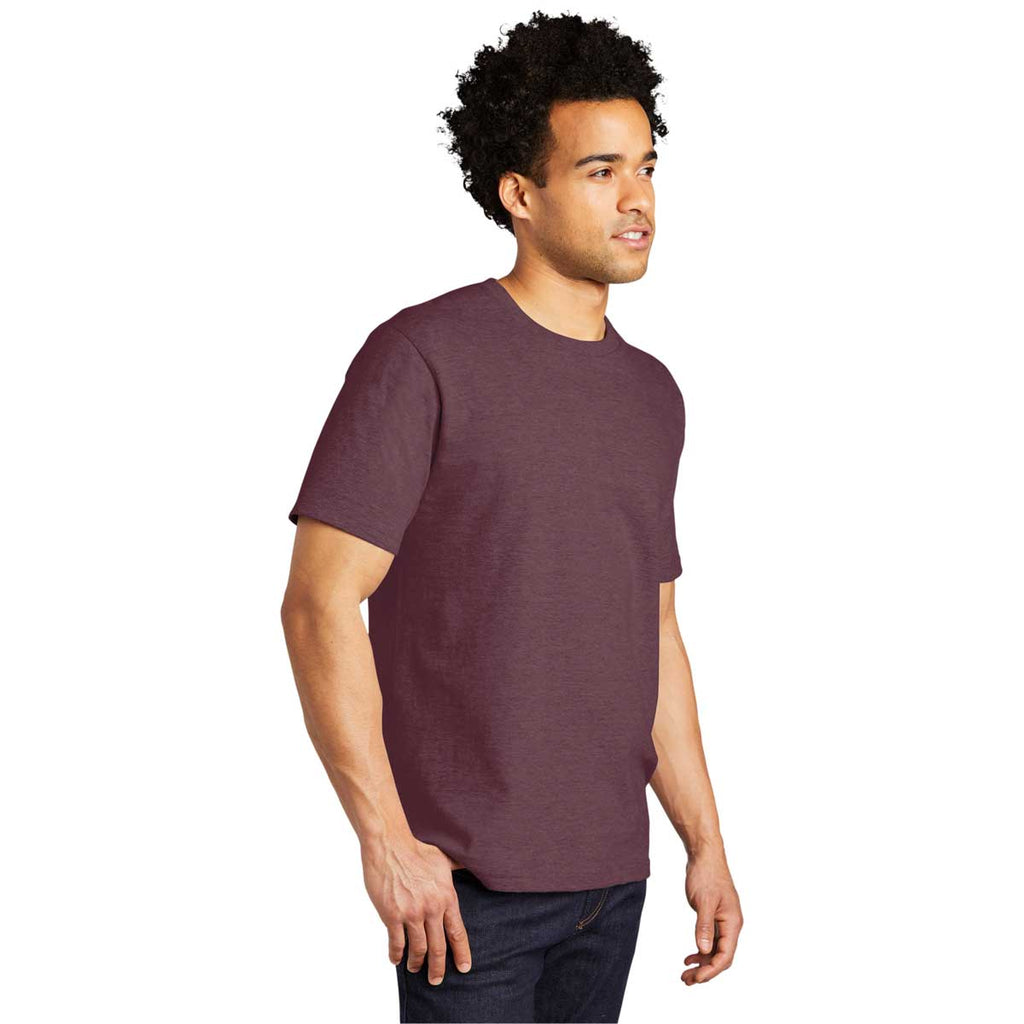 Port & Company Heather Athletic Maroon Bouncer Tee