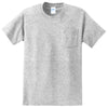 Port & Company Men's Ash Essential Pocket Tee