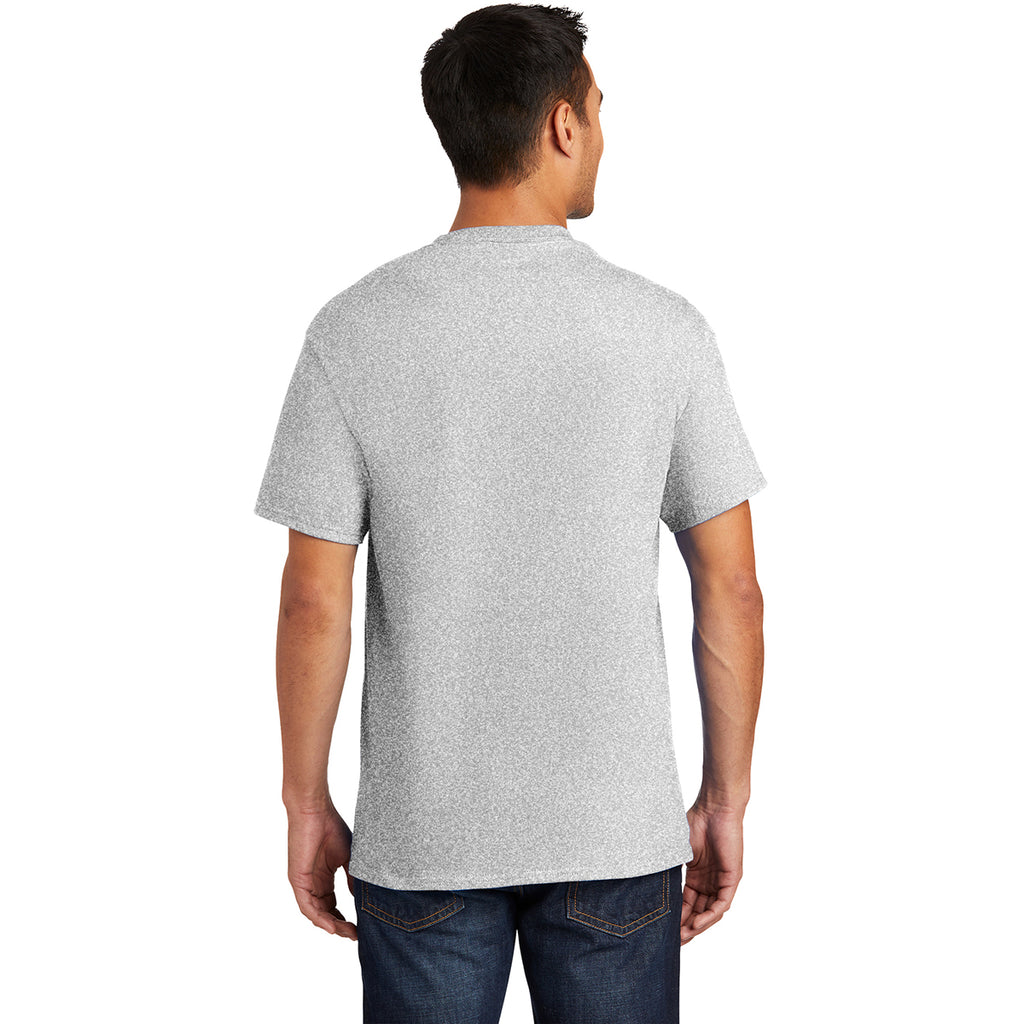 Port & Company Men's Ash Essential Pocket Tee