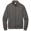 Port & Company Men's Charcoal Core Fleece Cadet Full-Zip Sweatshirt