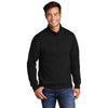 Port & Company Men's Jet Black Core Fleece 1/4 Zip Pullover Sweatshirt