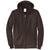 Port & Company Men's Dark Chocolate Brown Core Fleece Full-Zip Hooded Sweatshirt