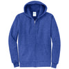 Port & Company Men's Heather Royal Core Fleece Full-Zip Hooded Sweatshirt