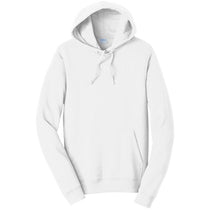 Port & Company Men's White Fan Favorite Fleece Pullover Hooded Sweatshirt
