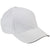 Adams Men's White/Black 6-Panel Mid-Profile Structured Moisture Management Cap