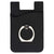 Primeline Black Silicone Card Holder with Metal Ring Phone Stand