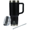 Pelican Black Porter 40 oz. Recycled Double Wall Stainless Steel Travel Tumbler