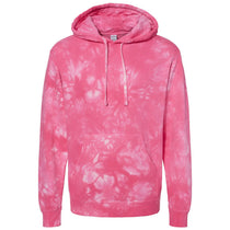 Independent Trading Co. Unisex Tie Dye Pink Midweight Tie-Dye Hooded Sweatshirt