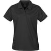 Stormtech Women's Black Apollo H2X-Dry Polo