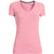 Under Armour Women's Chaos Pink UA Charged Cotton Undeniable S/S V-Neck