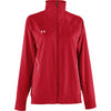 Under Armour Women's Red Pregame Woven Full Zip