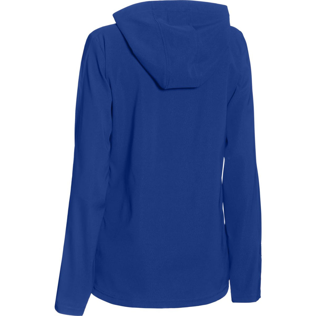 Under Armour Women's Royal Pre-Game Woven 1/4 Zip