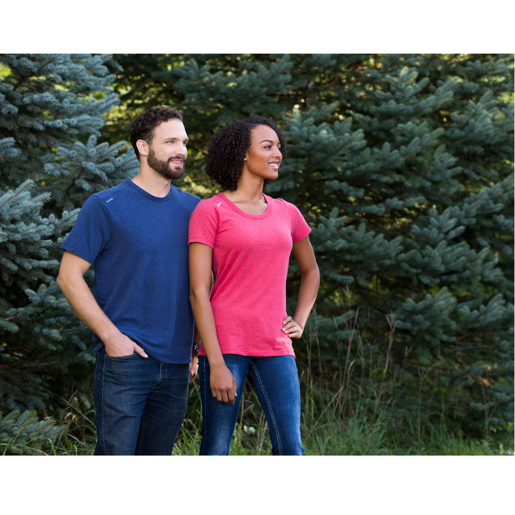 Zusa Women's Red Heather Peachy Tee