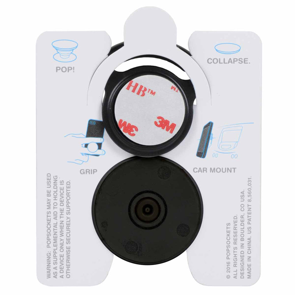 PopSockets Brown Vegan Leather Grip Phone Holder with Mount