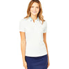 Addison Bay Women's White Courtside Polo