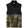 Russell Outdoors Men's Deep Black/ Realtree Edge Realtree Atlas Colorblock Soft Shell Vest