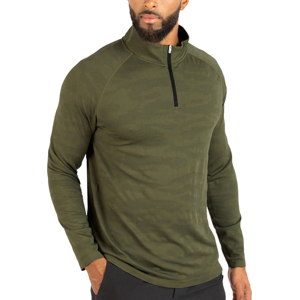 UNRL Men's Grove Camo Rival Quarter Zip