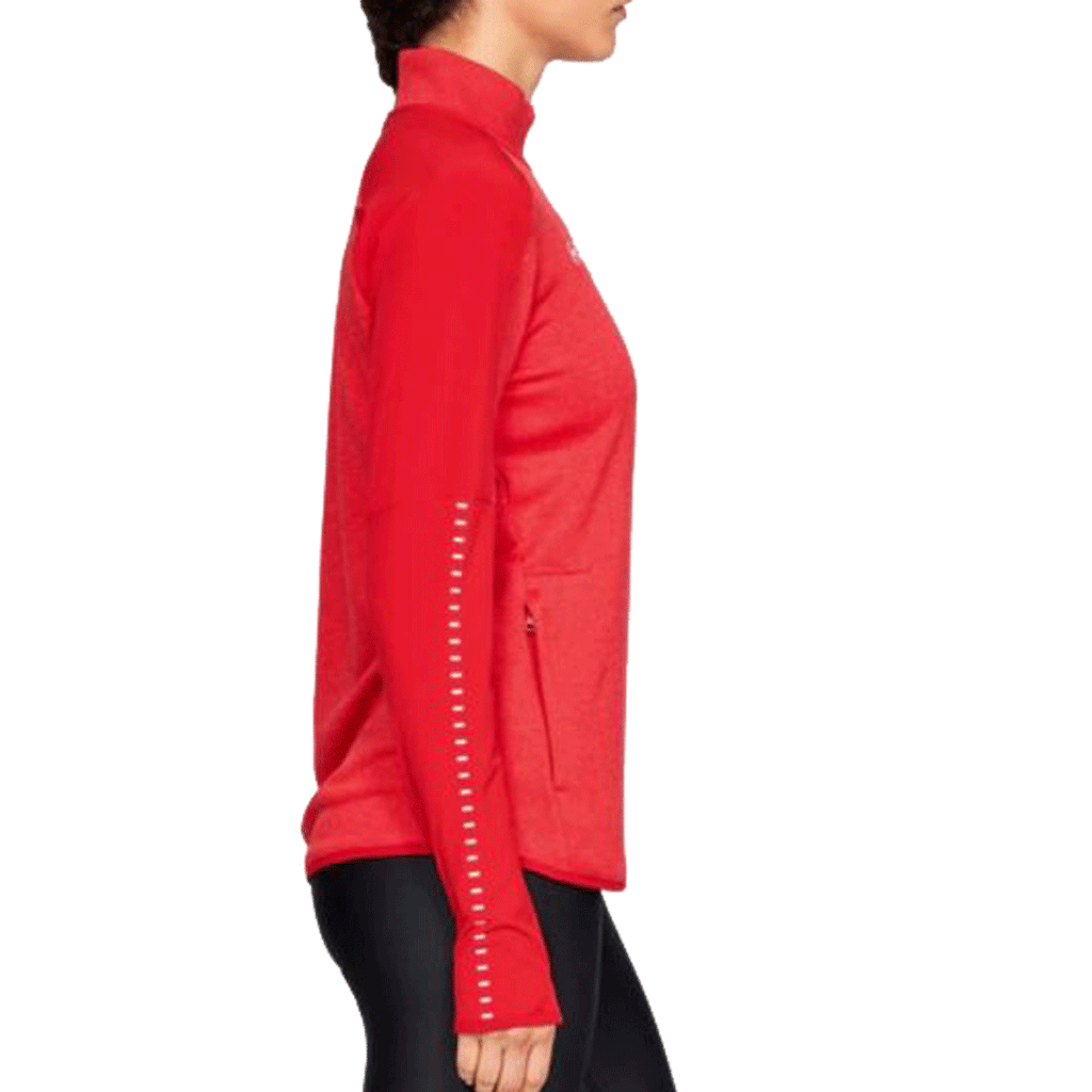 Under Armour Women's Red Qualifier Hybrid 1/2 Zip